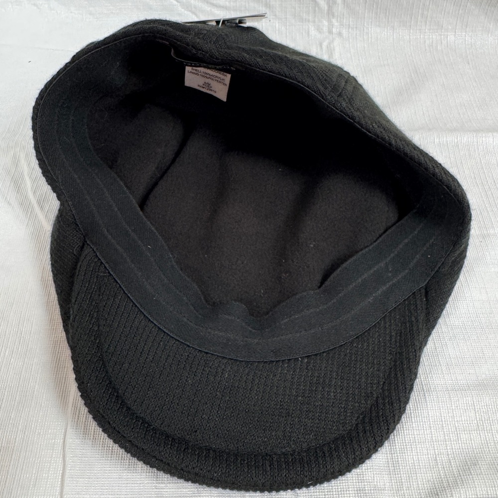 NWT Dockers Mens Newsboy Black Knit Ivy Flat Cap Hat Size S/M 45DK080042 - Picture 7 of 7